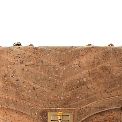 Chanel Cork Chevron Quilted Small Mademoiselle Flap Beige 15 of 16