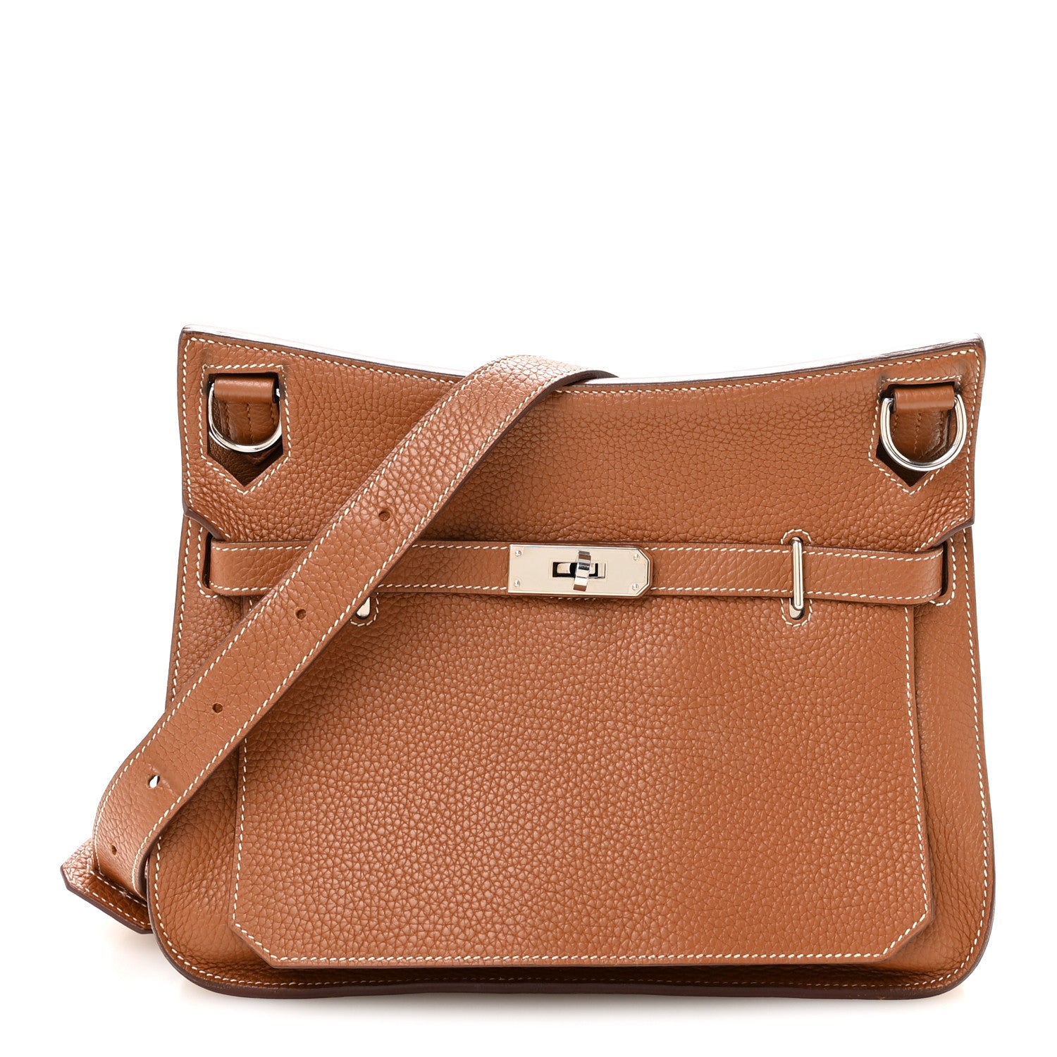 Hermes Taurillon Clemence Jypsiere 28 Gold 1 of 10