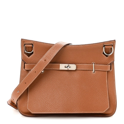 Hermes Taurillon Clemence Jypsiere 28 Gold 1 of 10
