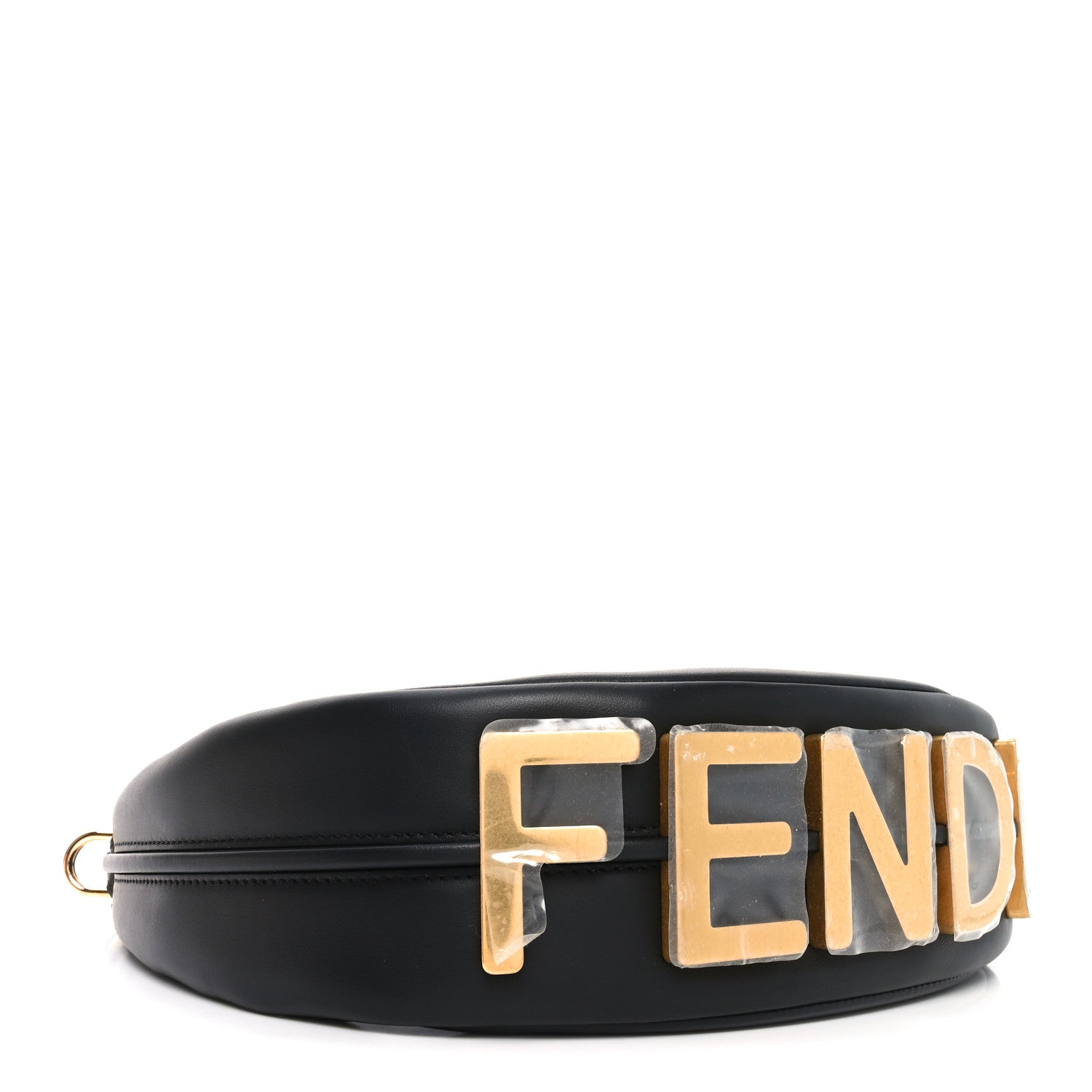 Fendi Vitello Grace Matte Small Fendigraphy Hobo Bag Black 4 of 10