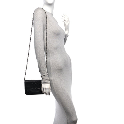 Chanel Caviar Timeless CC Wallet on Chain WOC Black 2 of 14