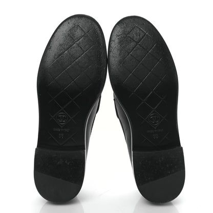 Chanel Lambskin Quilted CC Turnlock Loafers 36 Black 5 of 8