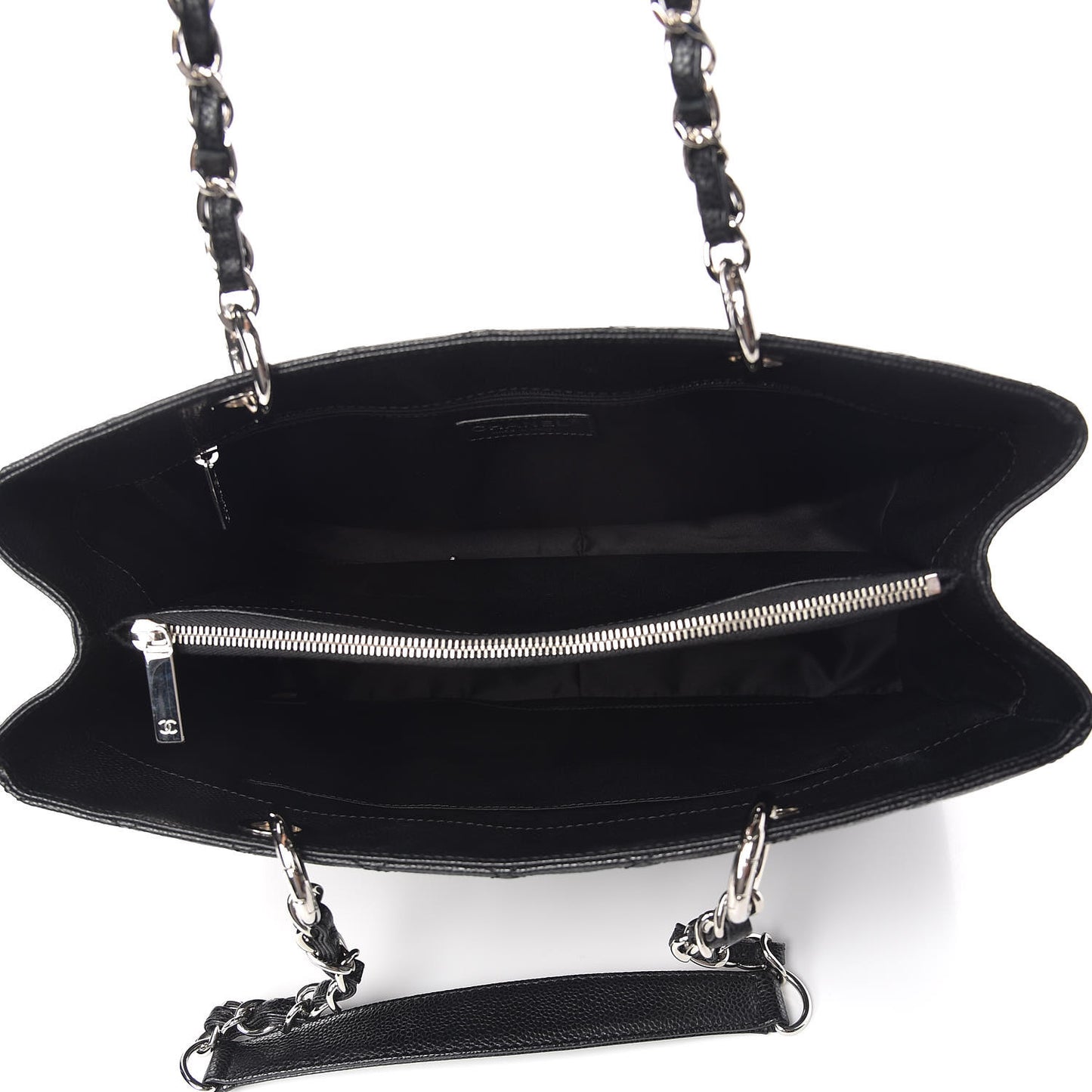 Caviar Quilted Grand Shopping Tote GST Black