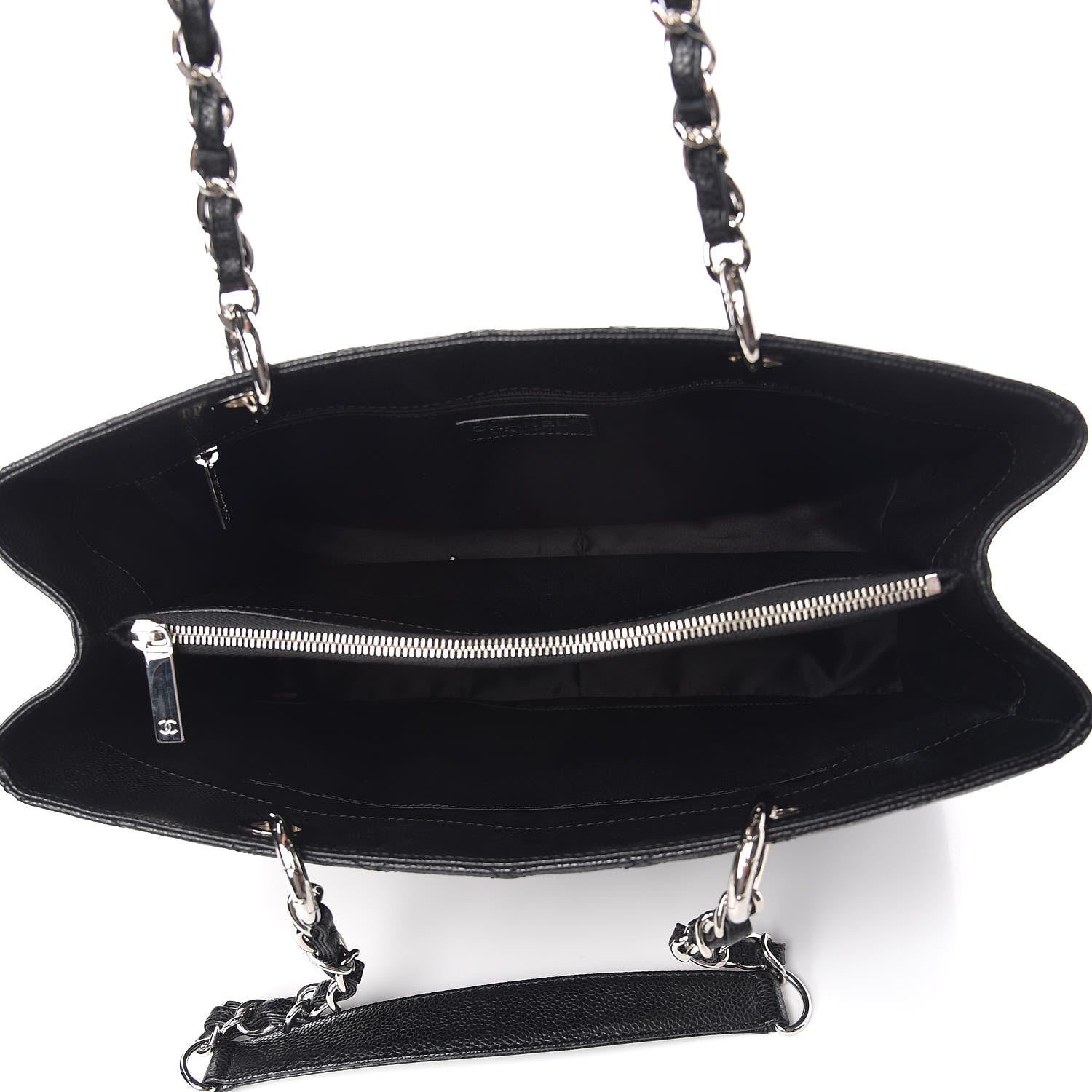Chanel Caviar Quilted Grand Shopping Tote GST Black 5 of 10