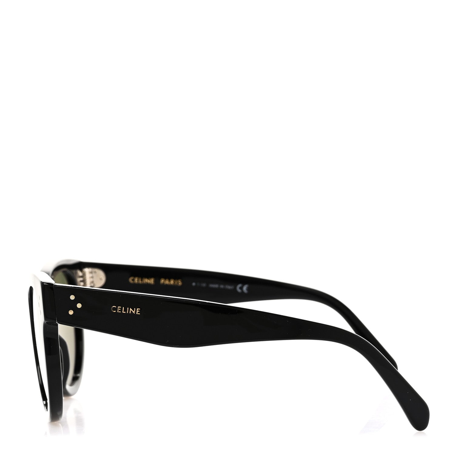 Celine Acetate Studded Mineral Round Sunglasses CL40031 Black 3 of 6