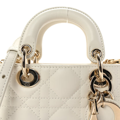 Christian Dior Lambskin Cannage Micro Lady D-Joy Latte 8 of 11