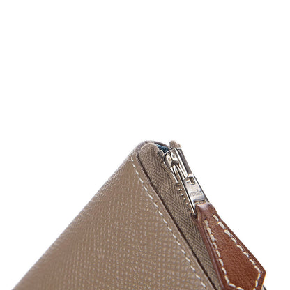 Hermes Epsom Silk'in Wallet Etoupe 9 of 9