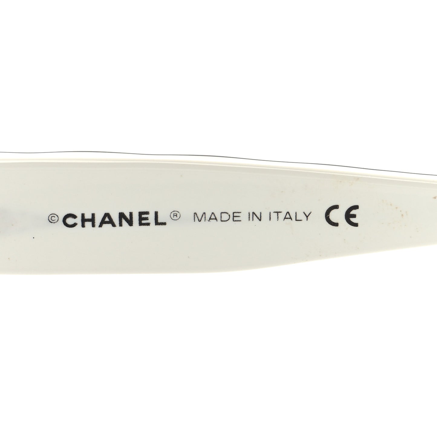 Acetate Quilted CC Sunglasses 5124 White