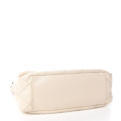 Chanel Glazed Calfskin Stitched On The Road Flap Ivory 3 of 13