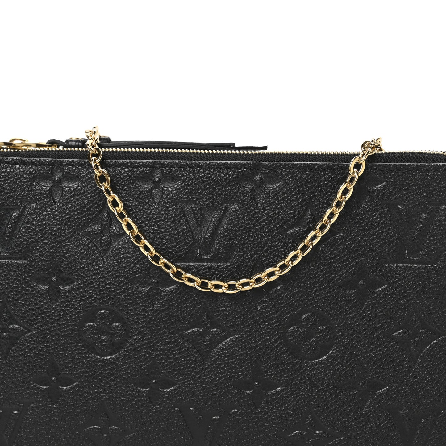 Empreinte Double Zip Pochette Black