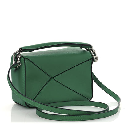 Loewe Calfskin Mini Puzzle Bag Jungle Green 3 of 13