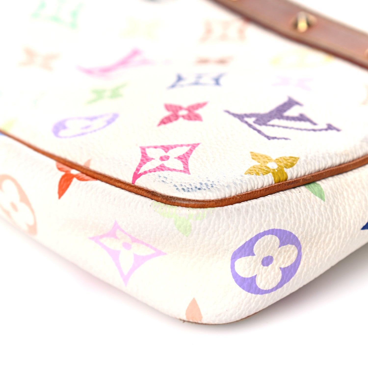 Louis Vuitton Monogram Multicolor Pochette Accessories White 8 of 15