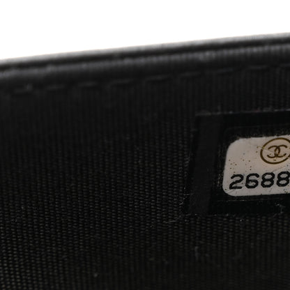 Chanel Caviar Quilted Boy Wallet On Chain WOC Black 8 of 12