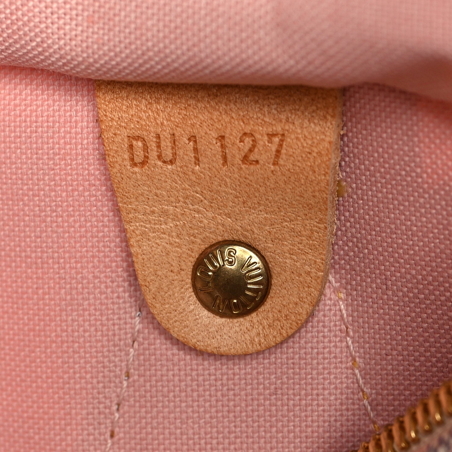 Louis Vuitton Damier Azur Tahitienne Speedy Bandouliere 30 Rose Ballerine 7 of 10