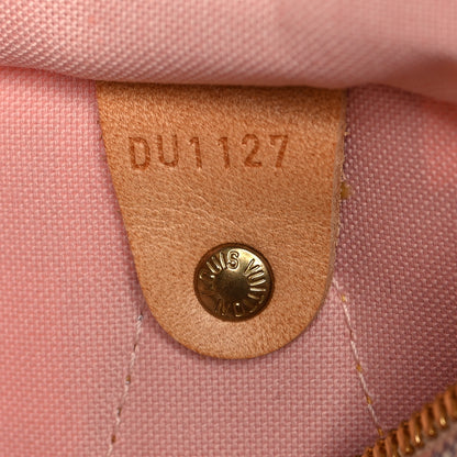 Louis Vuitton Damier Azur Tahitienne Speedy Bandouliere 30 Rose Ballerine 7 of 10