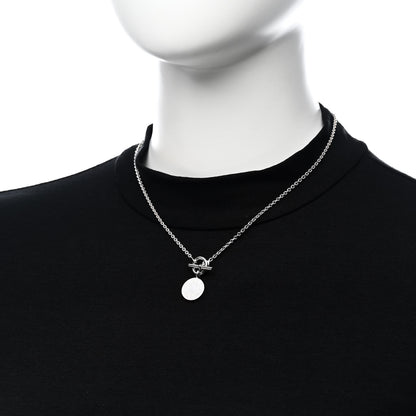 Hermes Sterling Silver Amulettes Ex-Libris Pendant Necklace 2 of 6