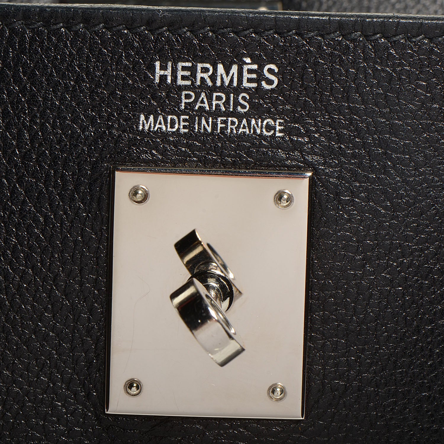 Hermes Evergrain Kelly Retourne 35 Black 10 of 28