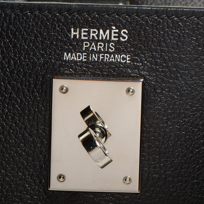 Hermes Evergrain Kelly Retourne 35 Black 10 of 28