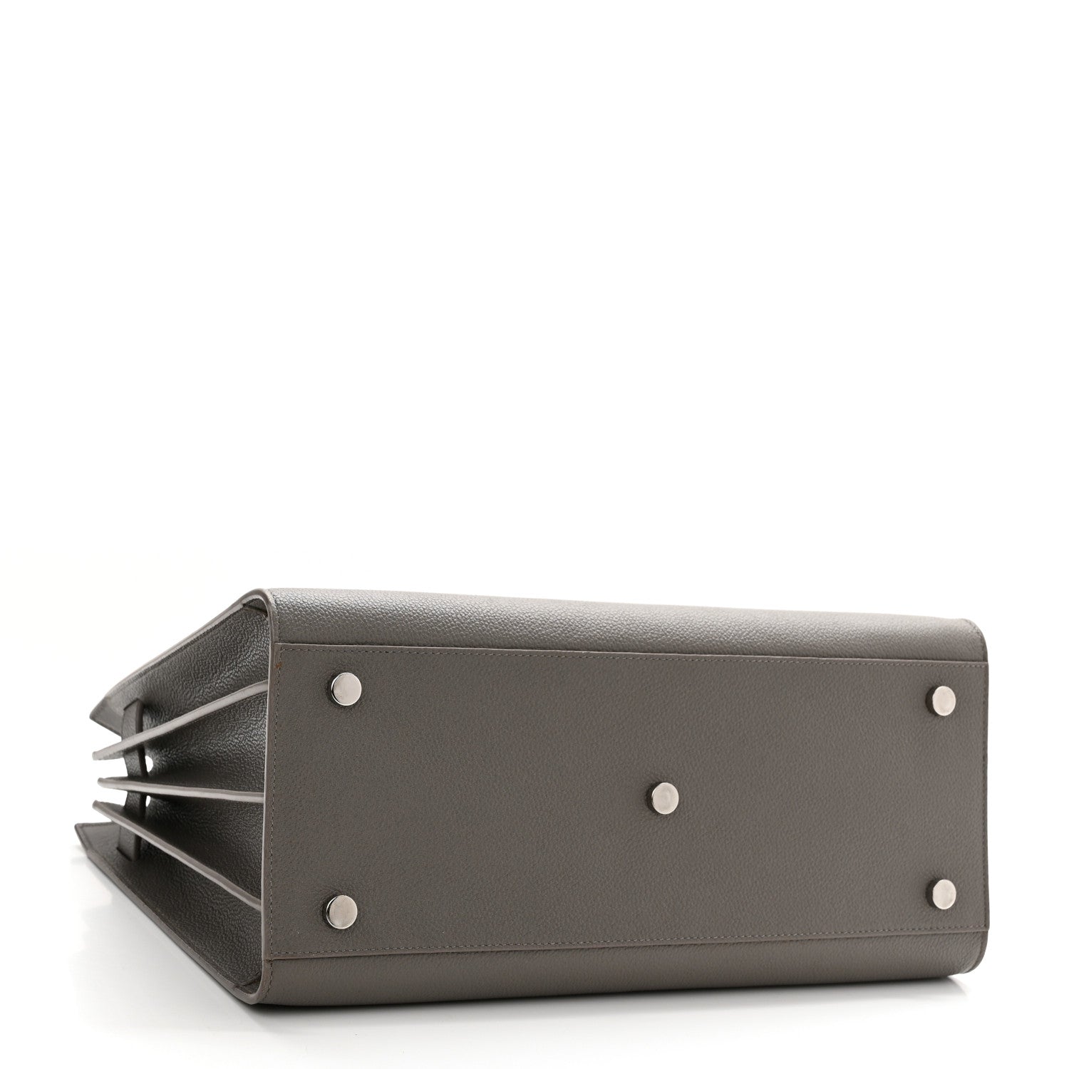 Saint Laurent Grained Calfskin Small Sac De Jour Fog 4 of 13