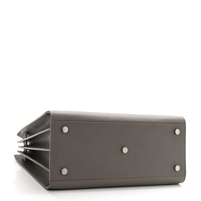 Saint Laurent Grained Calfskin Small Sac De Jour Fog 4 of 13
