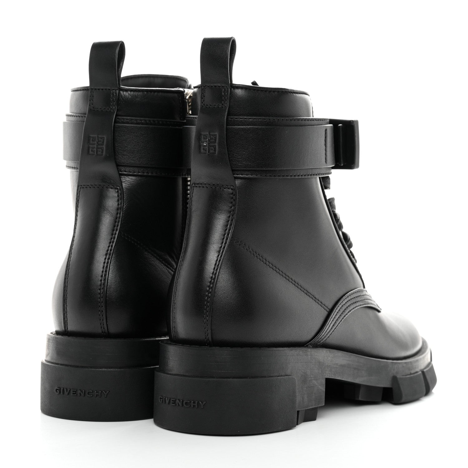 Givenchy Calfskin Combat Boots 38 Black 4 of 9