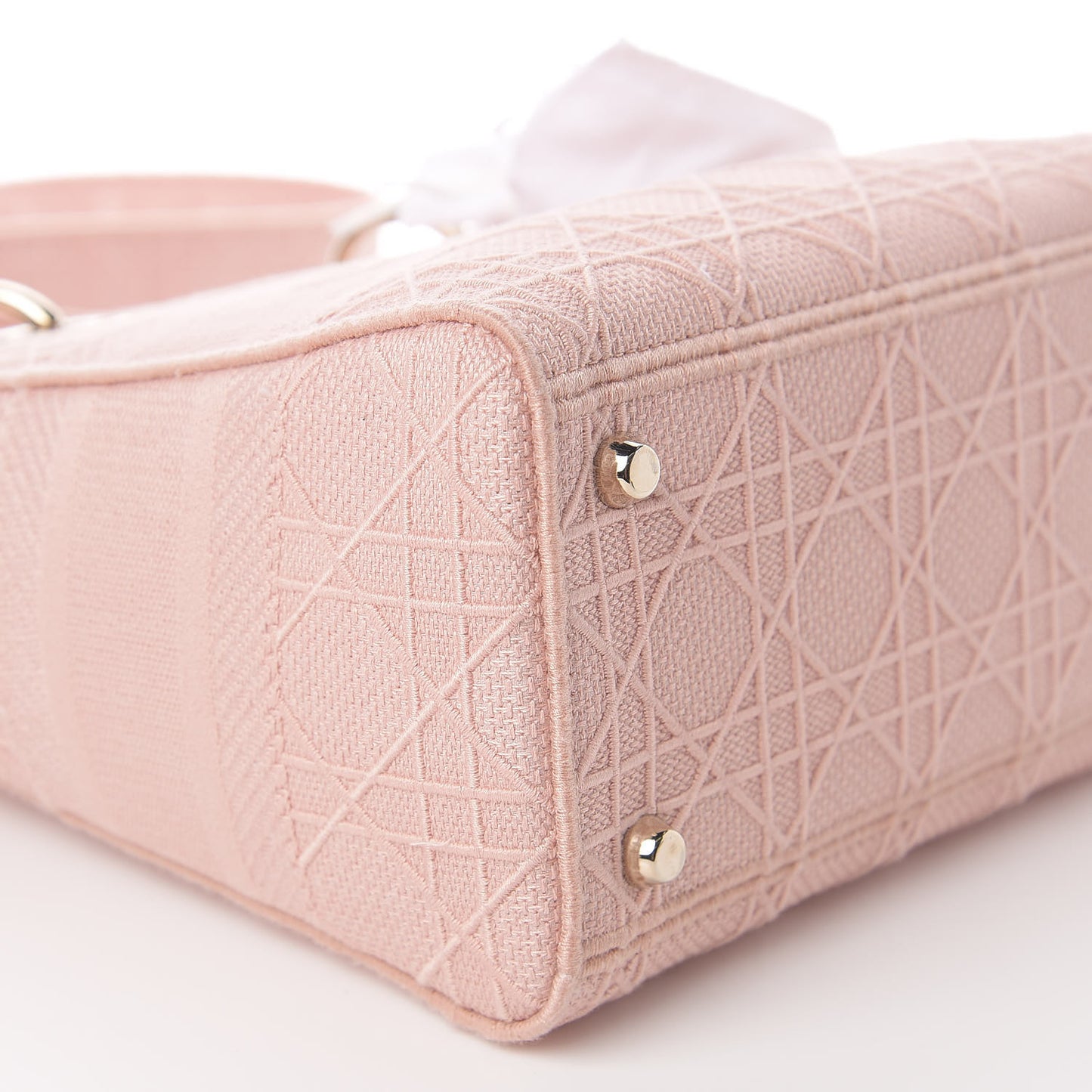 Canvas Embroidered Cannage Medium Lady D-Lite Pink