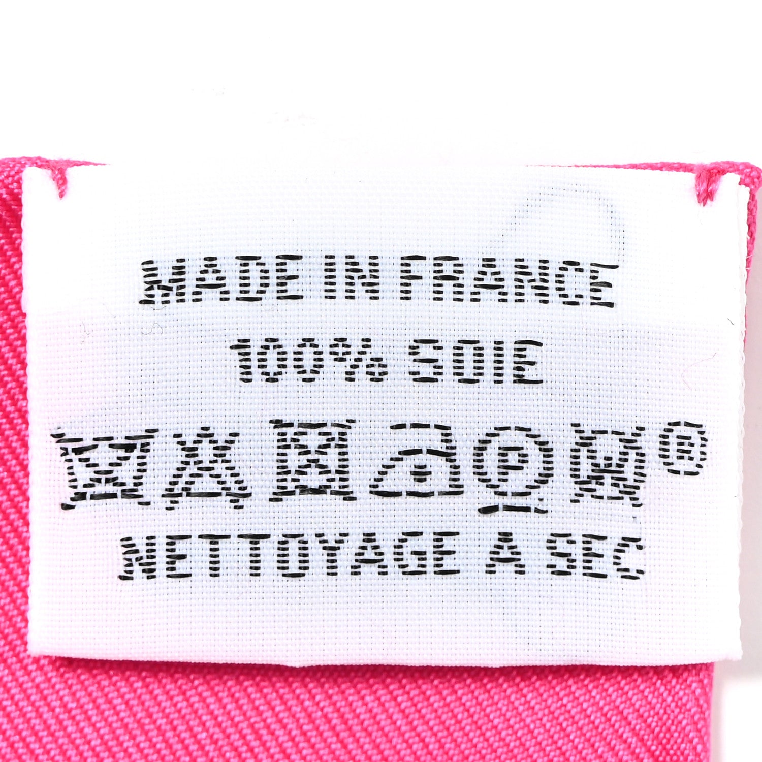 Hermes Silk Please Check In Scarf 90 Rose Vif Rose Bonbon 4 of 5