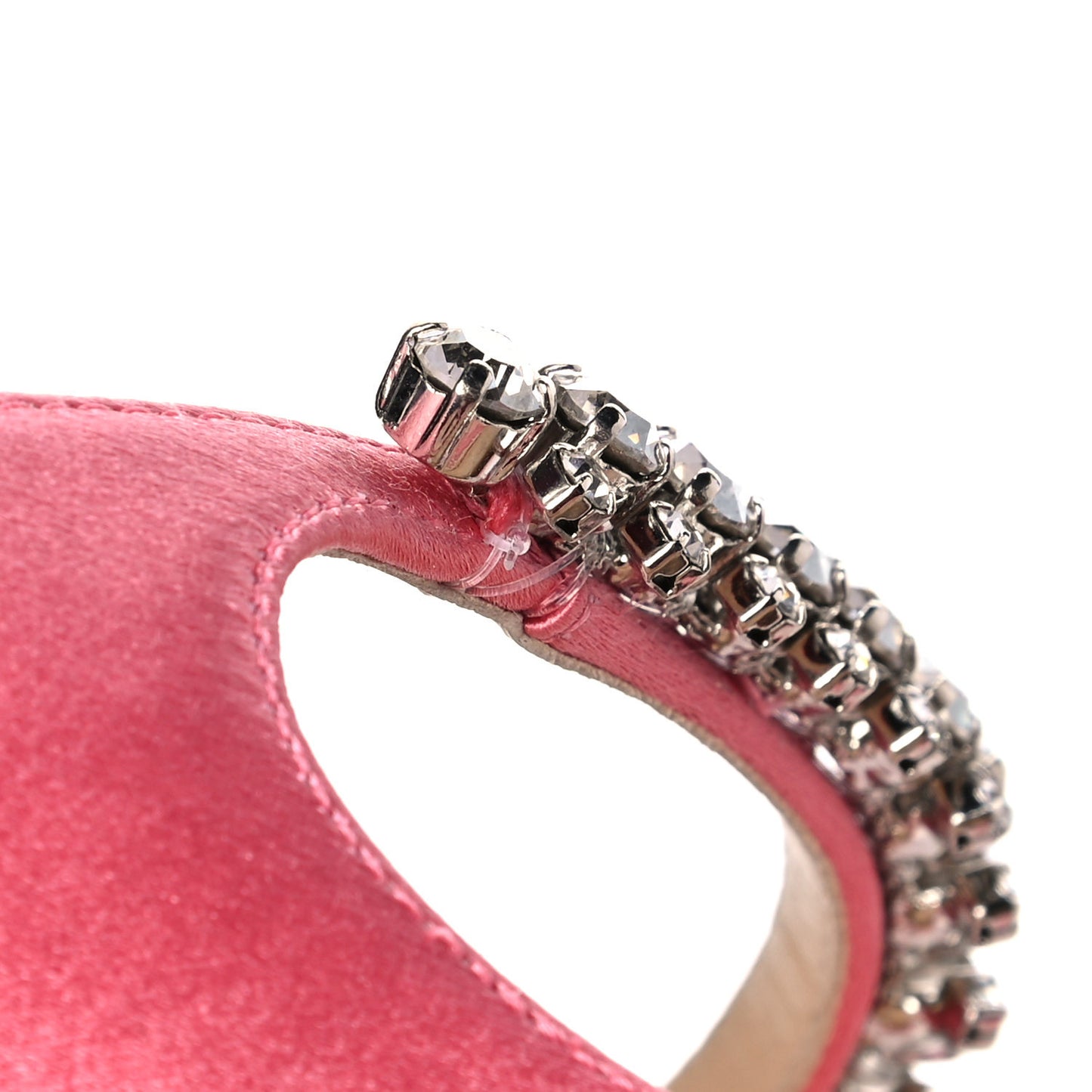 Satin Crystal Bing 100 Pumps 39.5 Rose