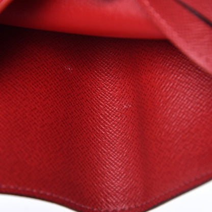 Louis Vuitton Damier Ebene Victorine Wallet Red 8 of 10