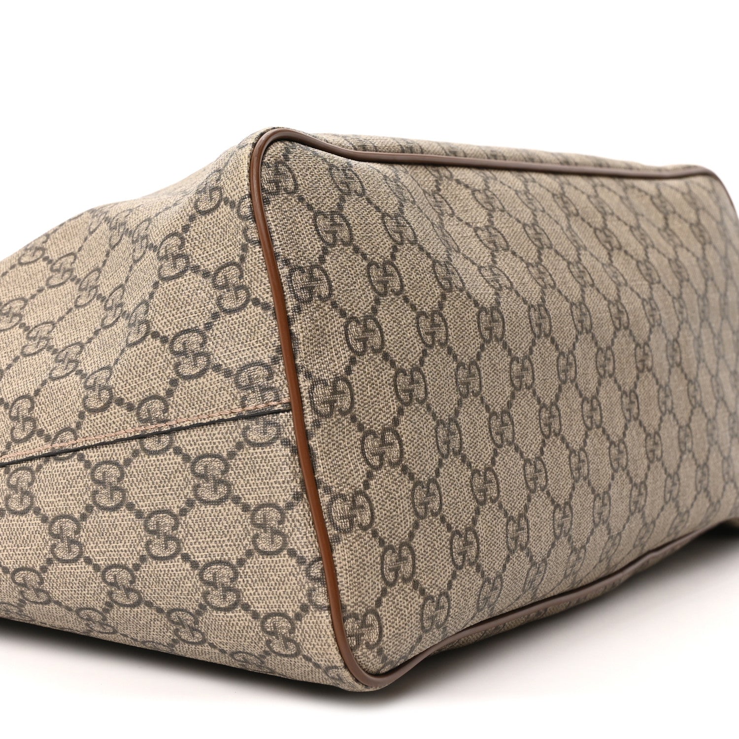 Gucci Soft GG Supreme Monogram Medium Crossbody Tote Beige Cuir 16 of 19
