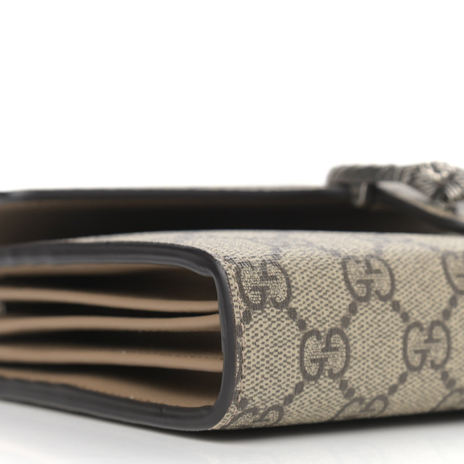 Gucci GG Supreme Monogram Mini Dionysus Chain Wallet Beige Taupe 8 of 9
