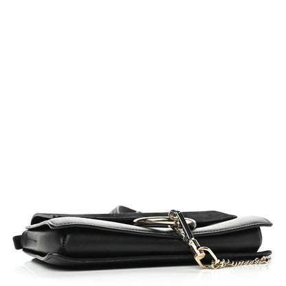 Chloe Suede Calfskin Small Faye Shoulder Bag Black 4 of 9