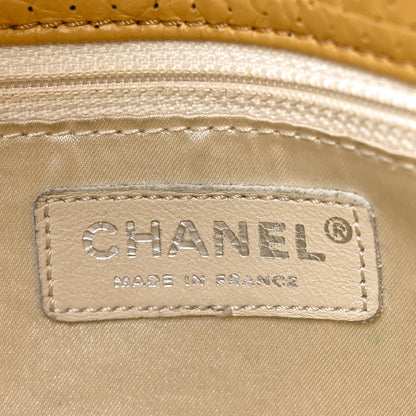 Chanel Calfskin Perforated 50's Satchel Yellow 6 of 10