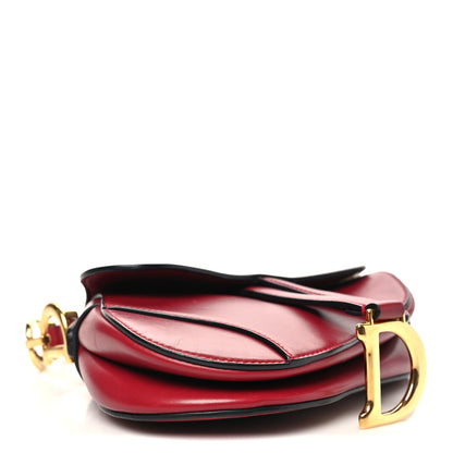 Christian Dior Calfskin Mini Saddle Bag Red 4 of 13