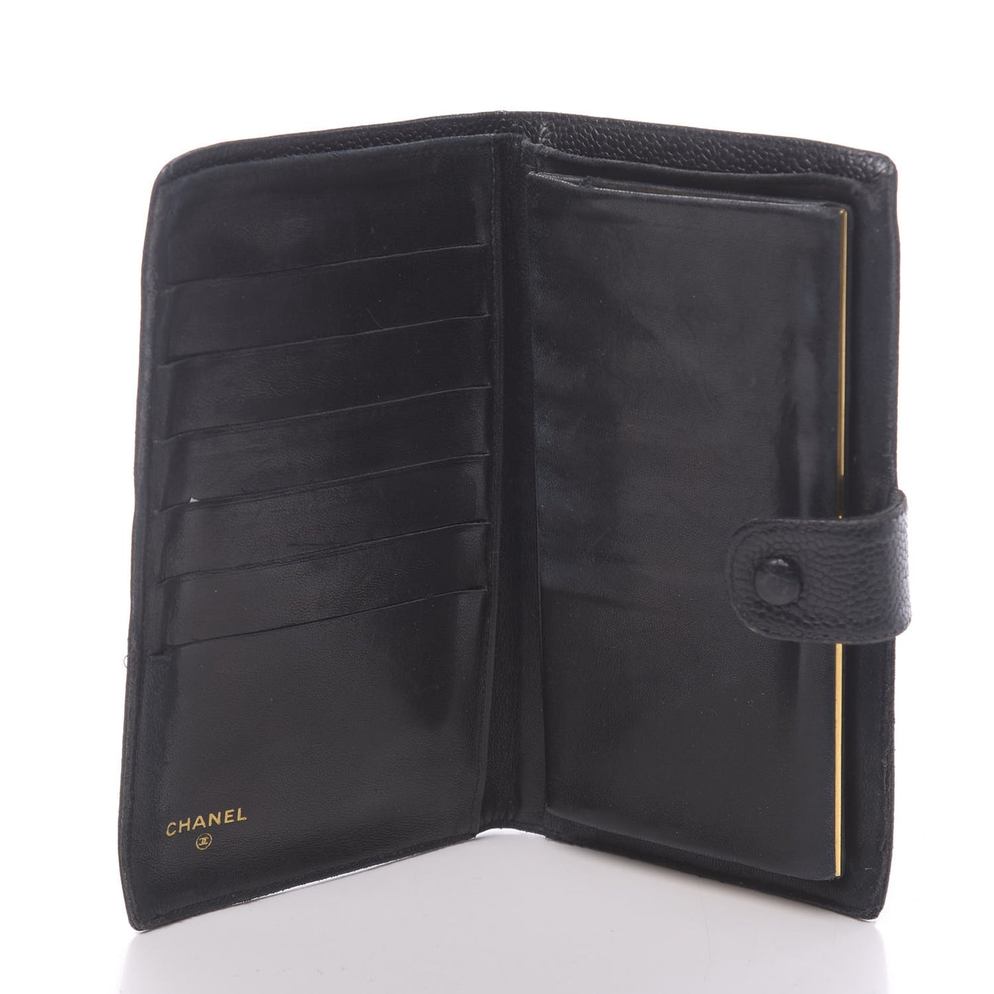 Caviar Timeless CC French Wallet Black