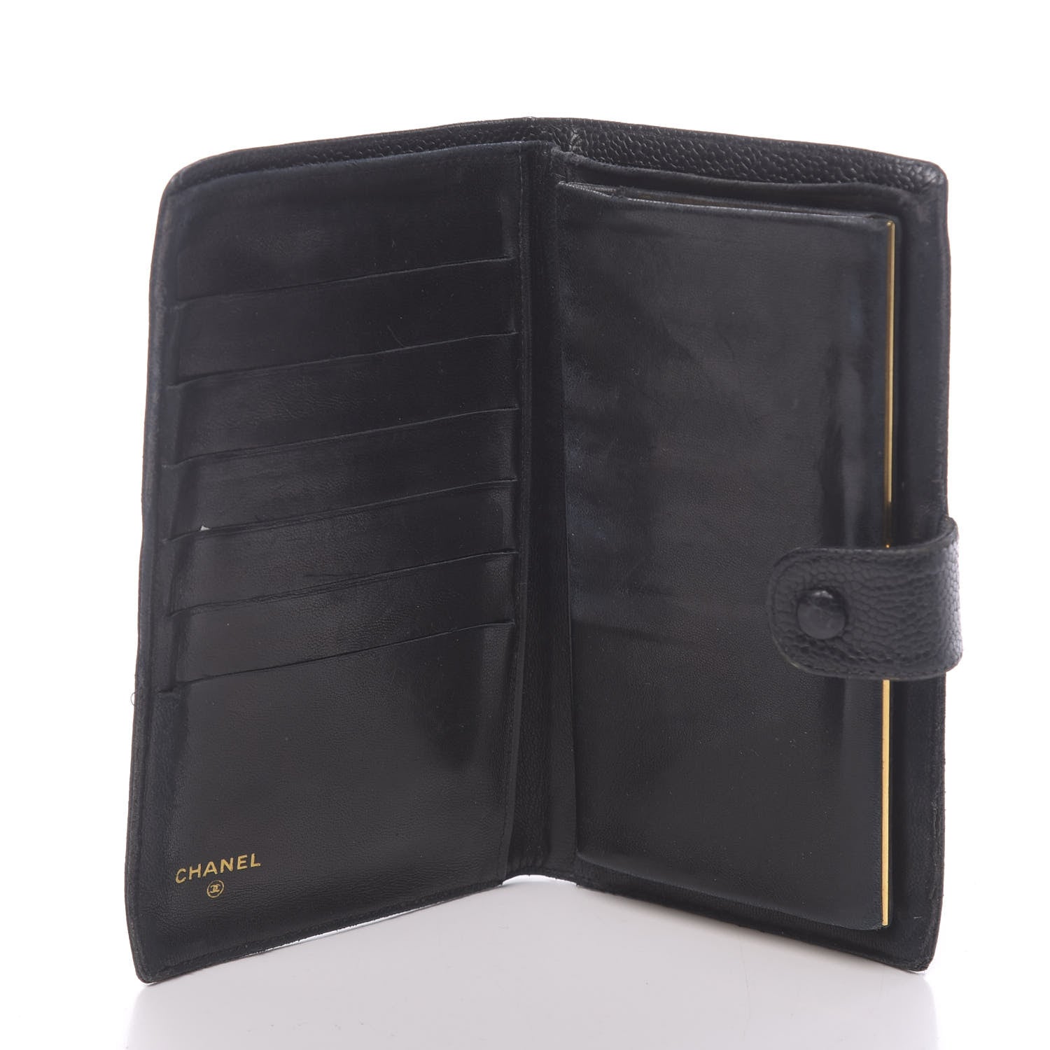 Chanel Caviar Timeless CC French Wallet Black 5 of 16