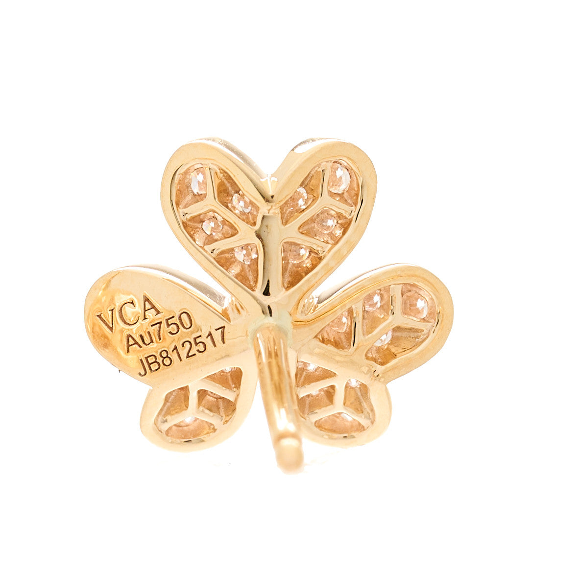 18K Rose Gold Diamond Mini Frivole Pave Earrings