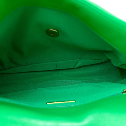Chanel Goatskin Quilted Large Chanel 19 Flap Green 5 of 10