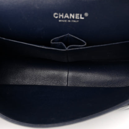 Chanel Patent Quilted Jumbo Double Flap Navy Blue 5 of 10