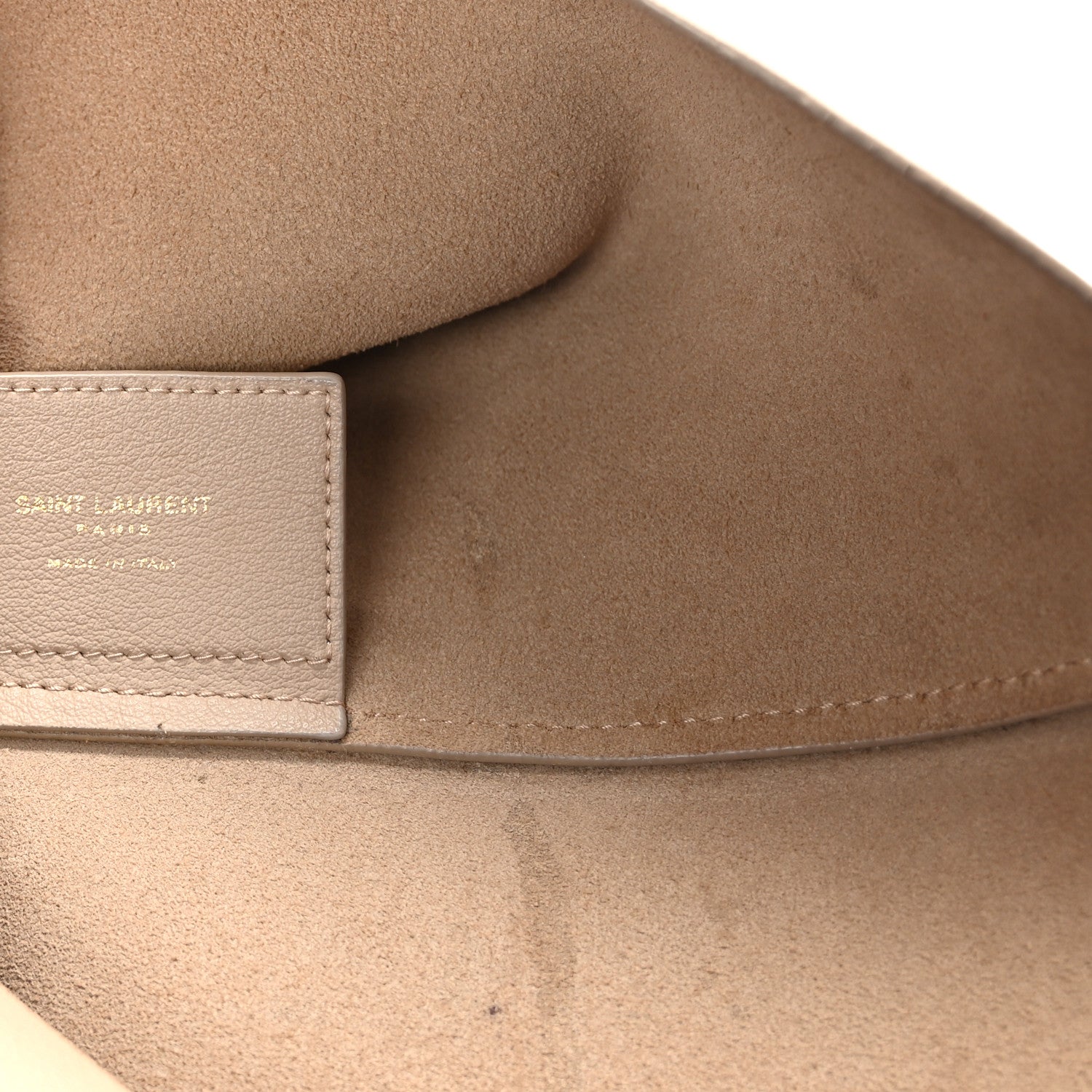 Saint Laurent Calfskin Large Shopping Tote Dark Beige 7 of 10
