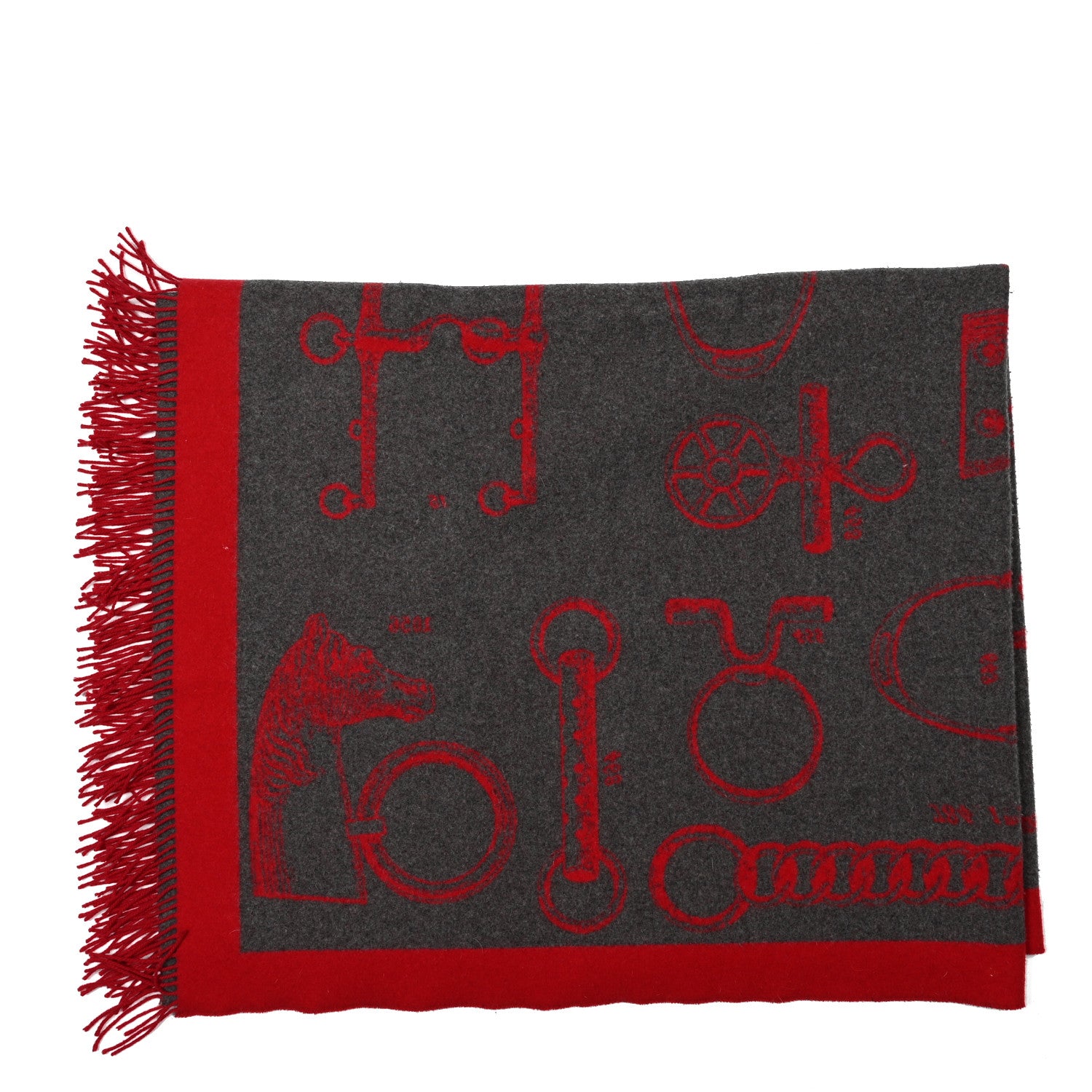 Hermes Cashmere Wool Blanket 4 of 5