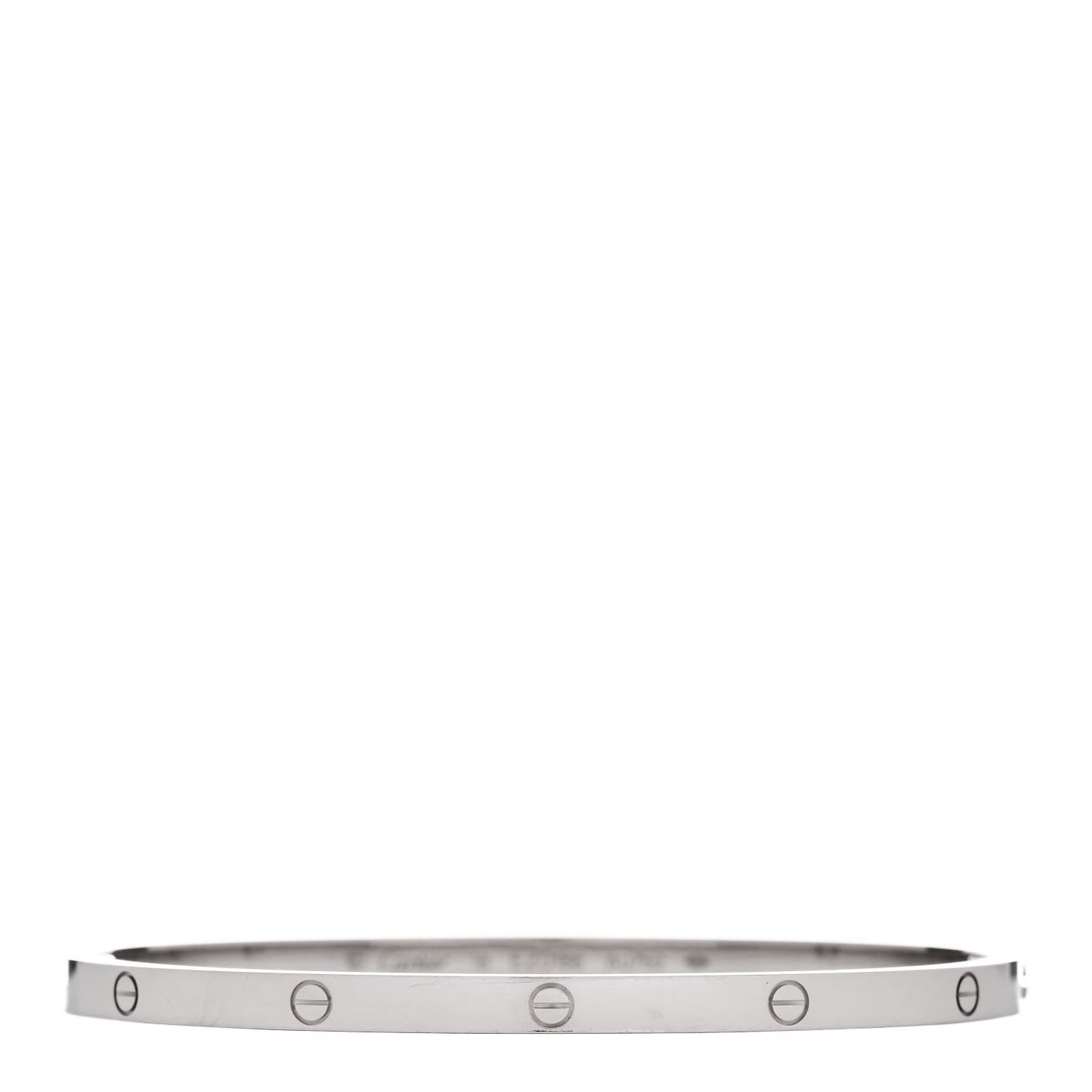 18K White Gold Small LOVE Bracelet 18