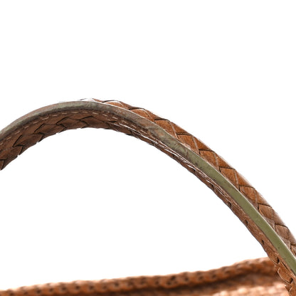 Prada Goatskin Woven Shopping Tote Cacao 15 of 16