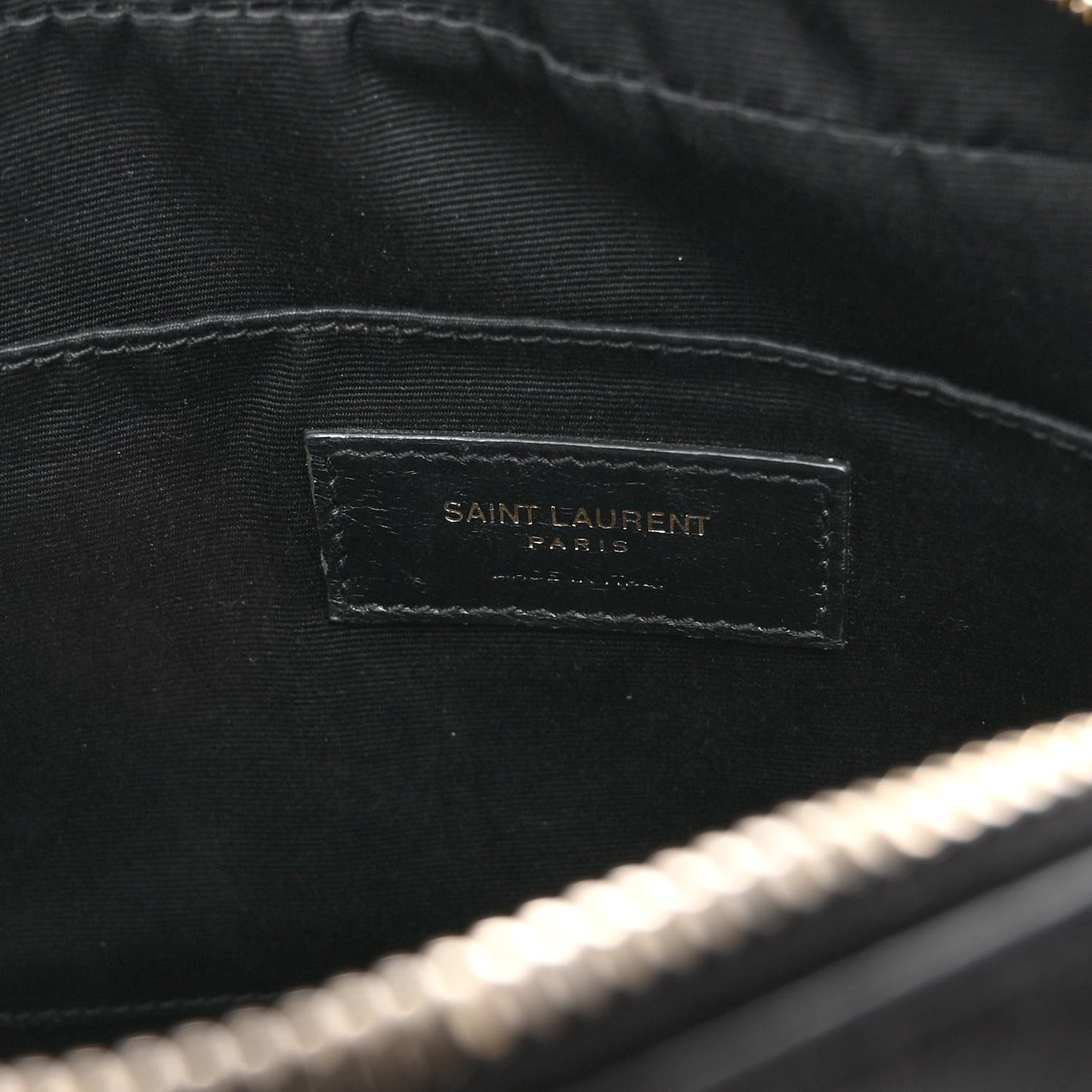 Calfskin Matelasse Monogram Lou Camera Bag Black