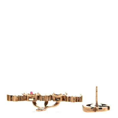 Gucci Crystal Single GG Earring Aurora Gold 3 of 4