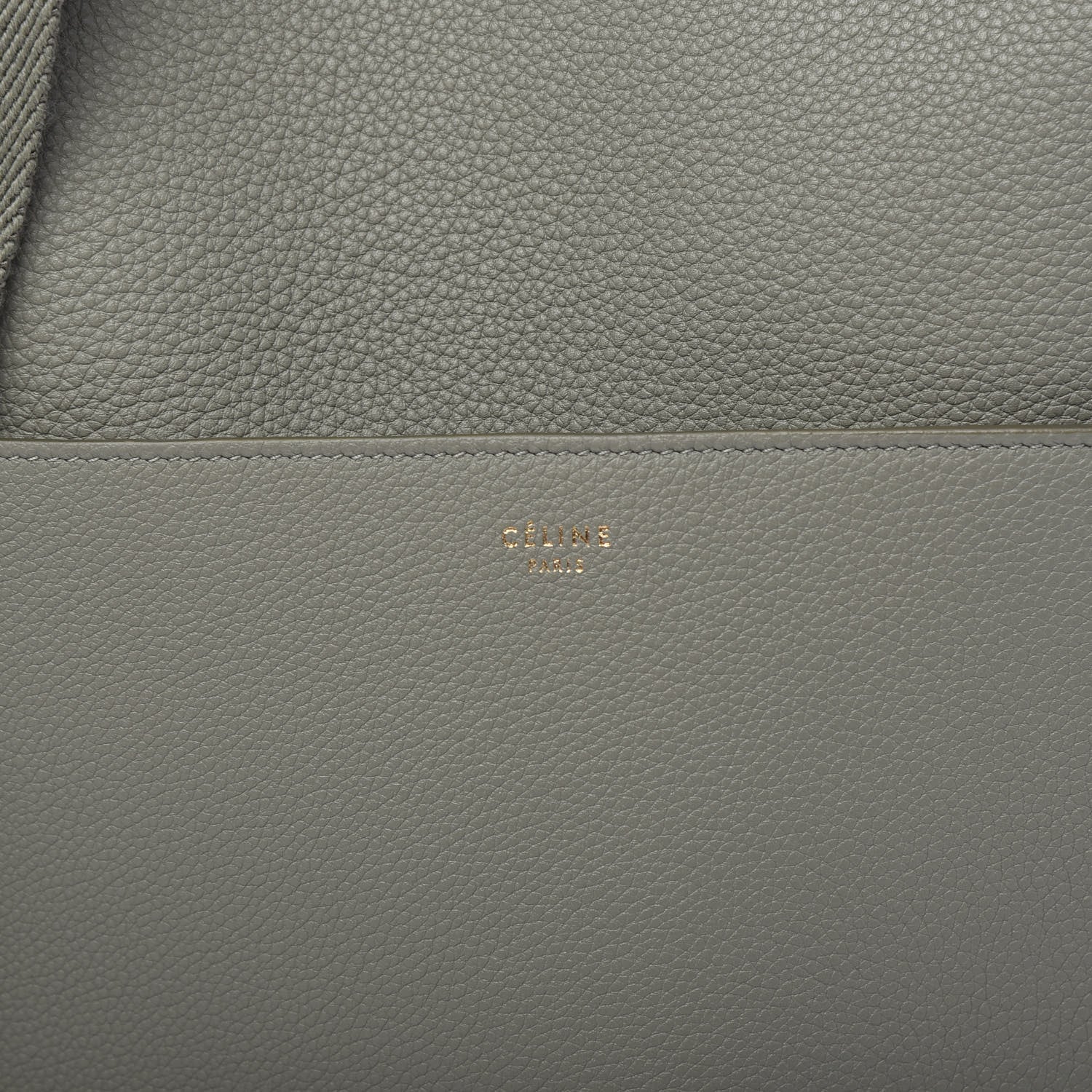 Celine Soft Grained Calfskin Sangle Bucket Bag Taupe 9 of 9