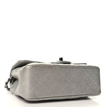 Chanel Metallic Caviar Quilted Mini Rectangular Flap Silver 4 of 10