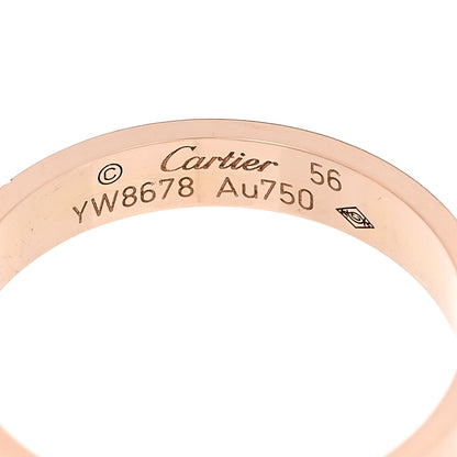 Cartier 18K Pink Gold 3.5mm LOVE Wedding Band Ring 56 7.5 4 of 5