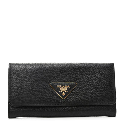 Prada Vitello Daino Continental Flap Wallet 1 of 8