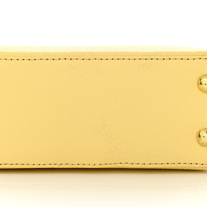 Louis Vuitton Taurillon Mini Capucines Jaune Plume 10 of 10